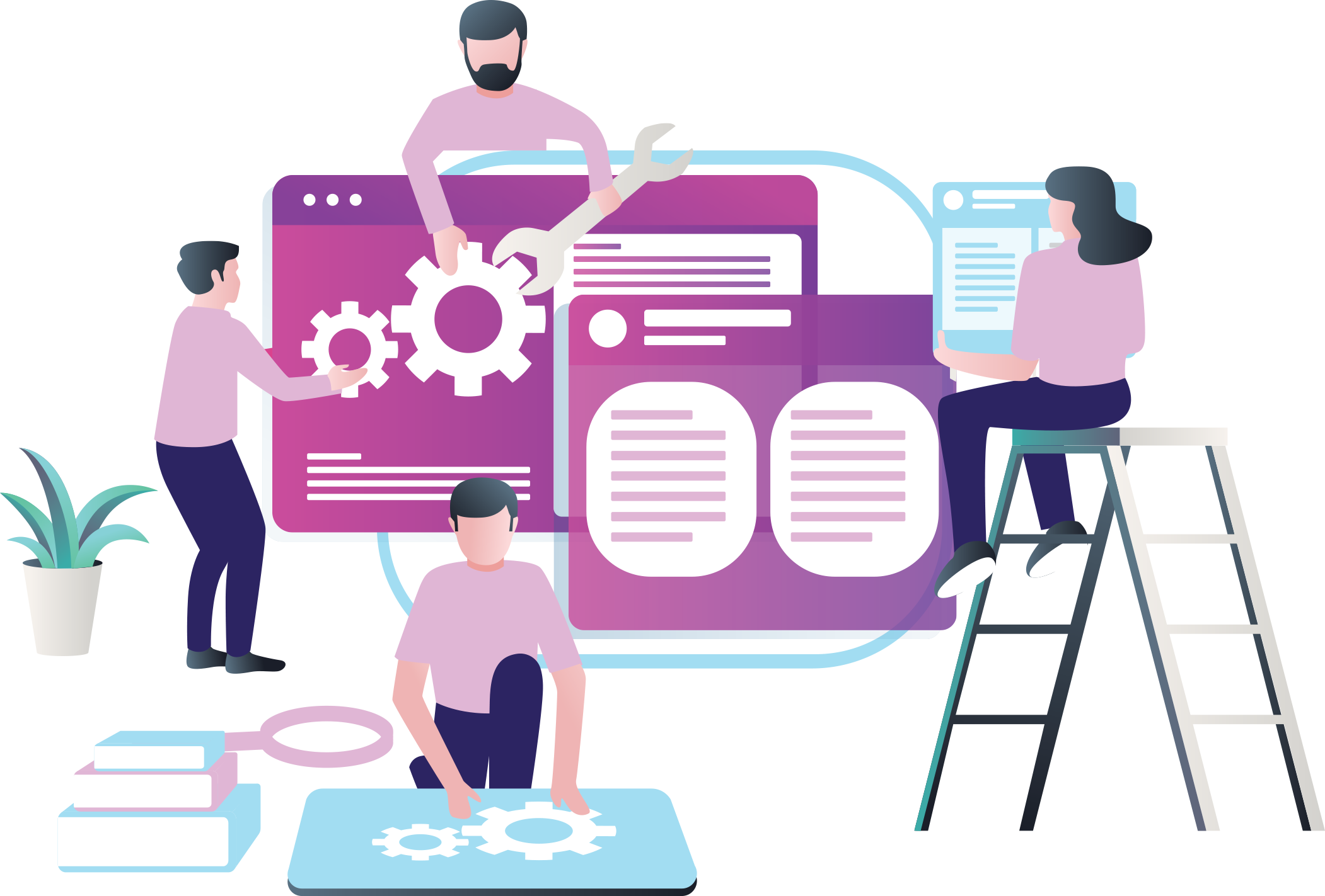 Web Development Illustration